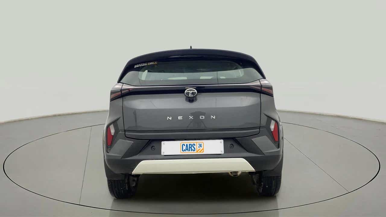 Rear view of a Tata Nexon
