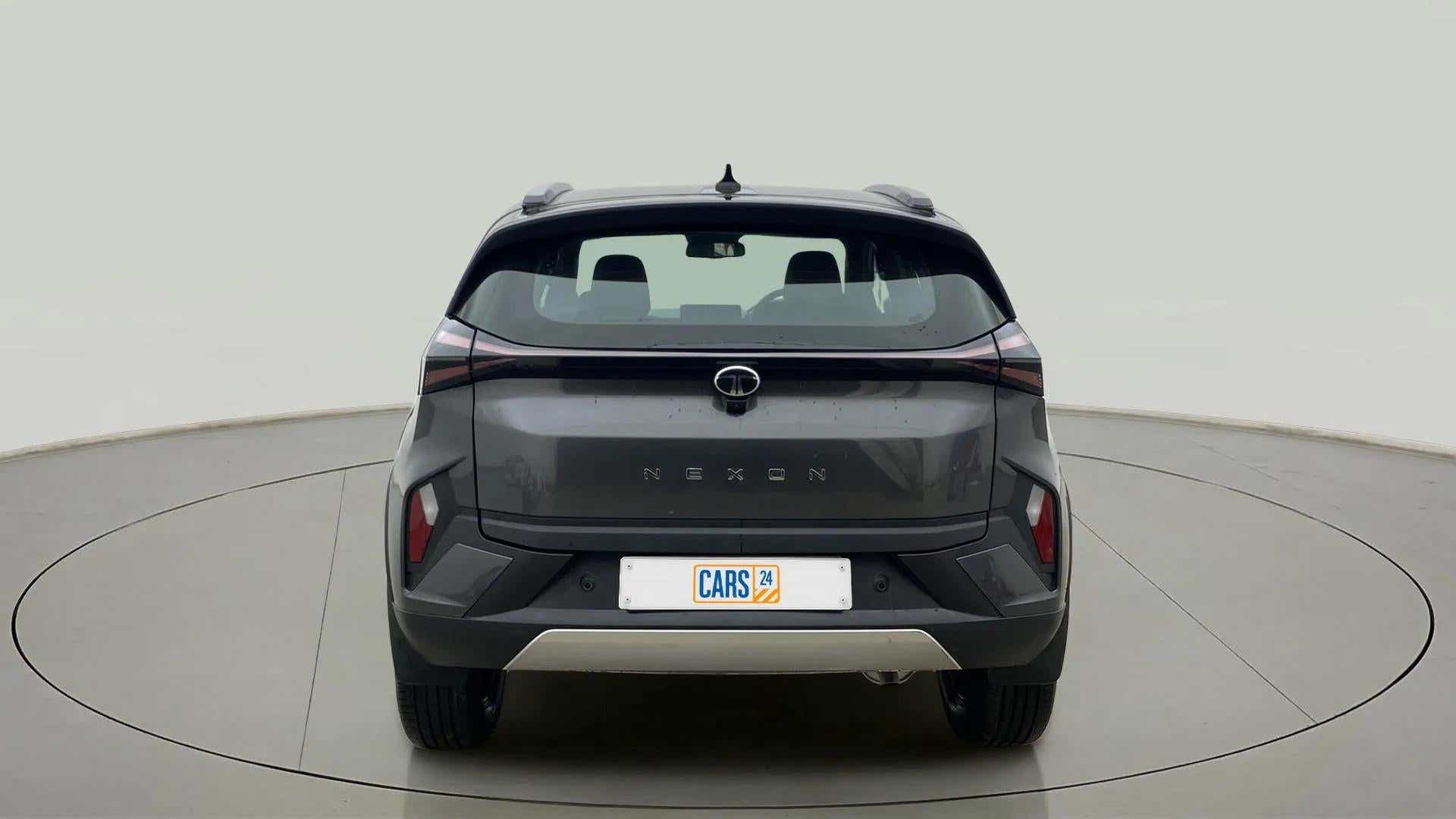 Rear view of a Tata Nexon