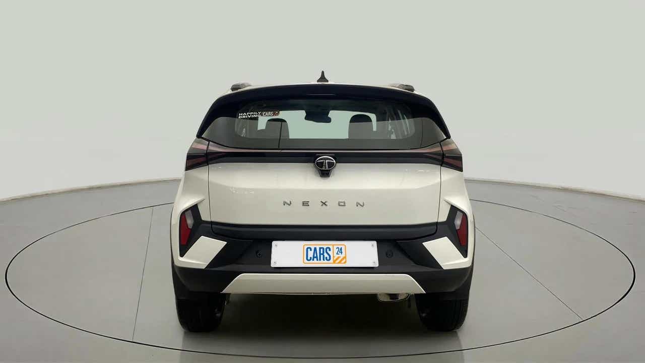 Rear view of a Tata Nexon