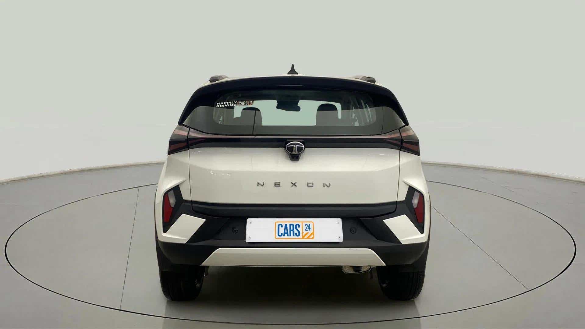Rear view of a Tata Nexon
