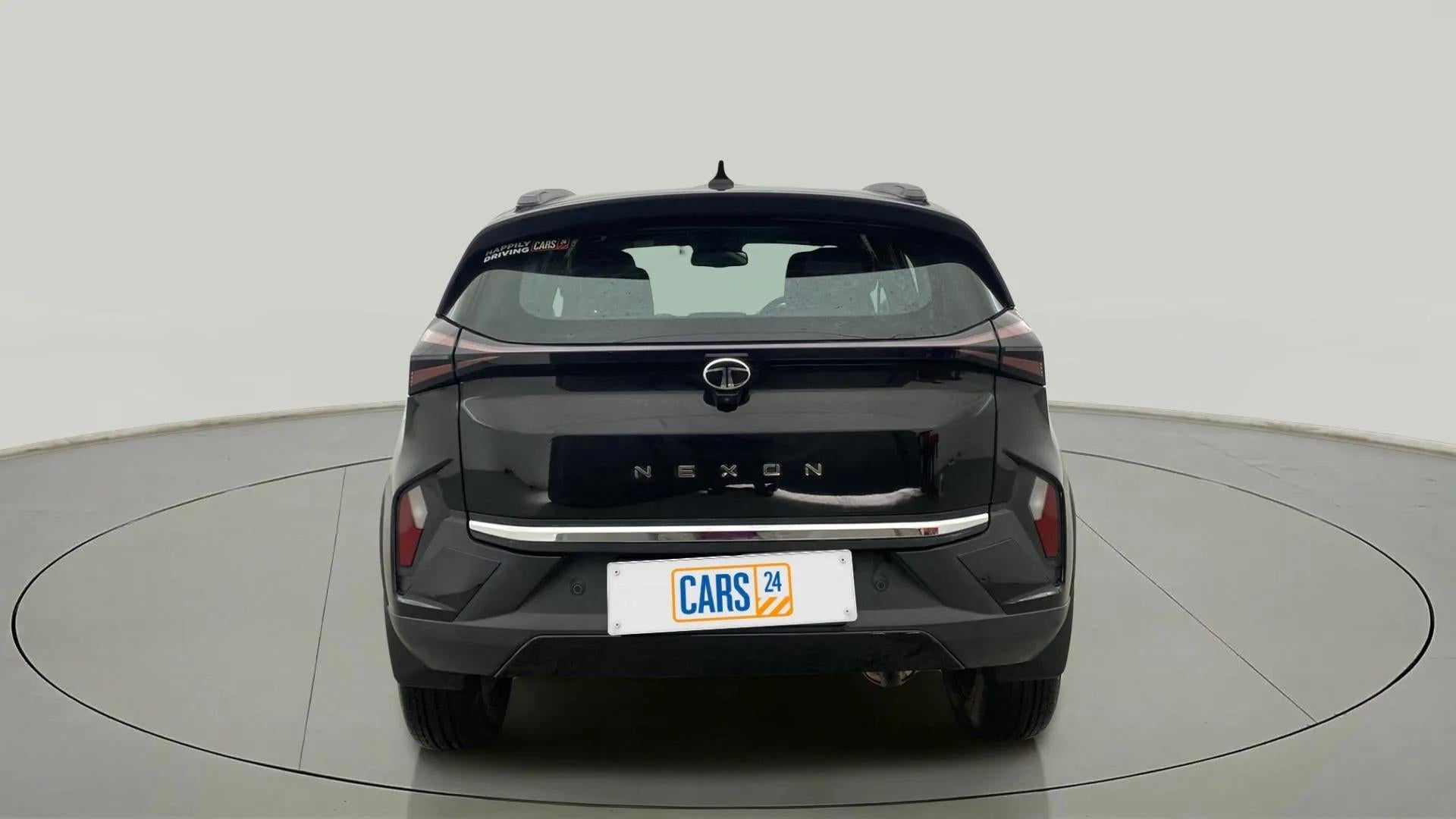 Rear view of a Tata Nexon