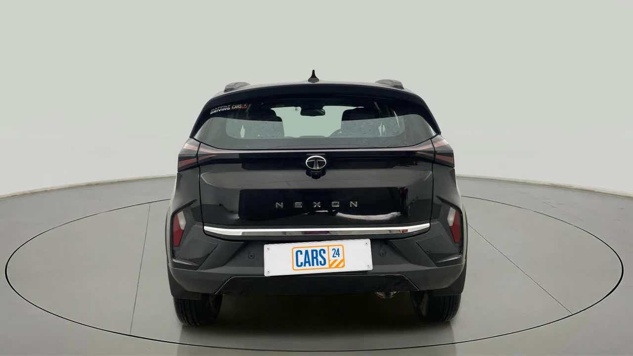 Rear view of a Tata Nexon
