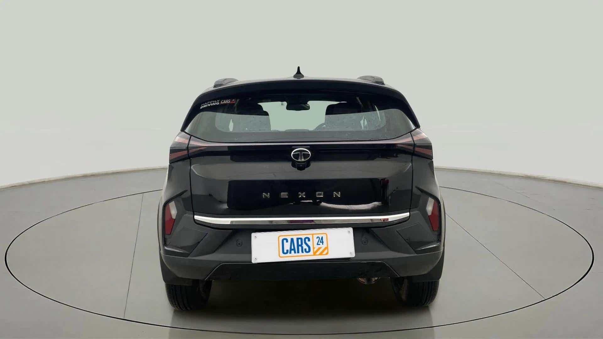 Rear view of a Tata Nexon