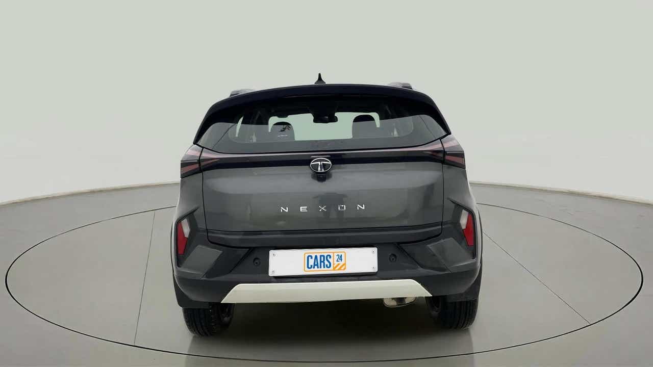 Rear view of a Tata Nexon