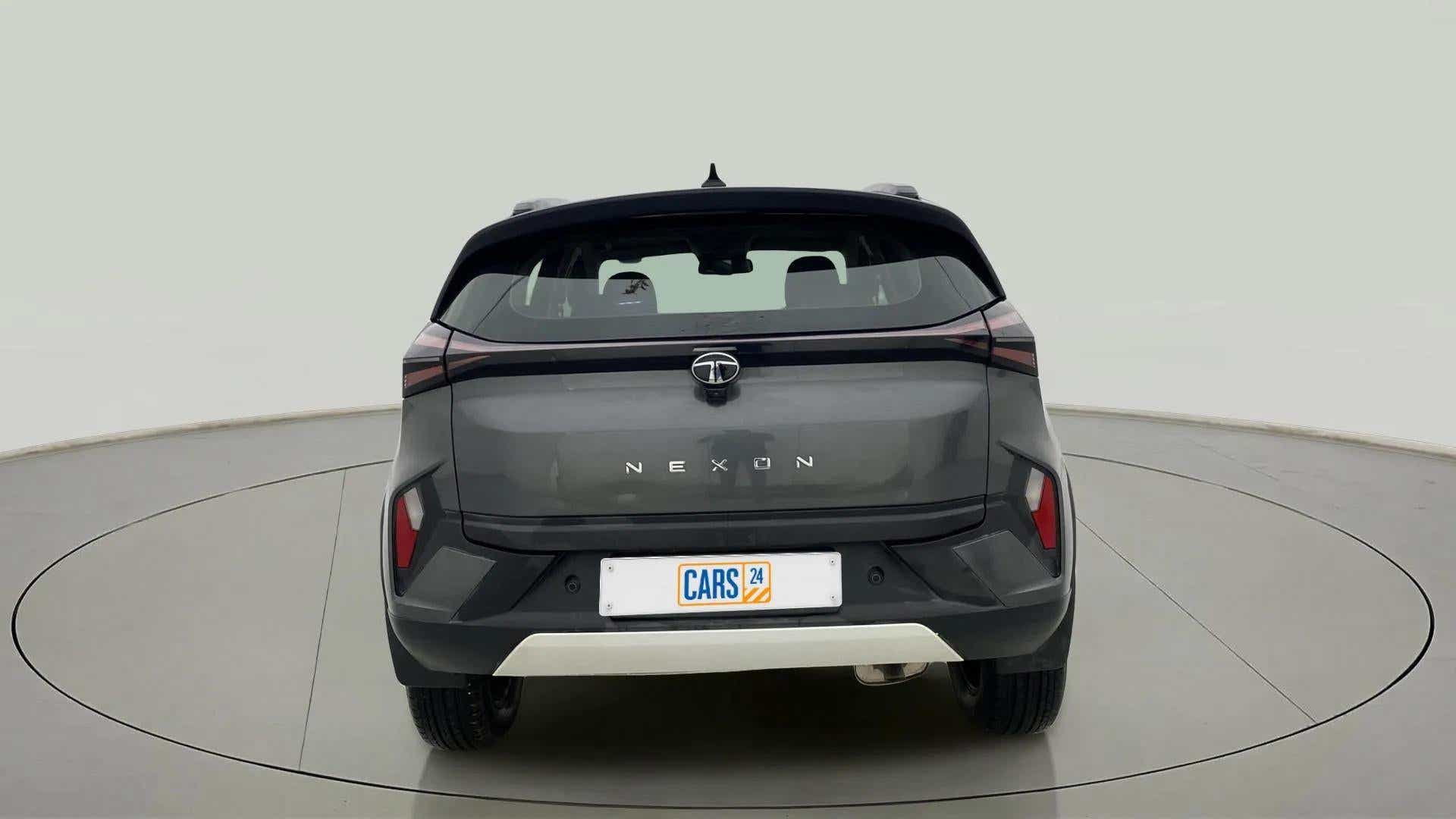 Rear view of a Tata Nexon