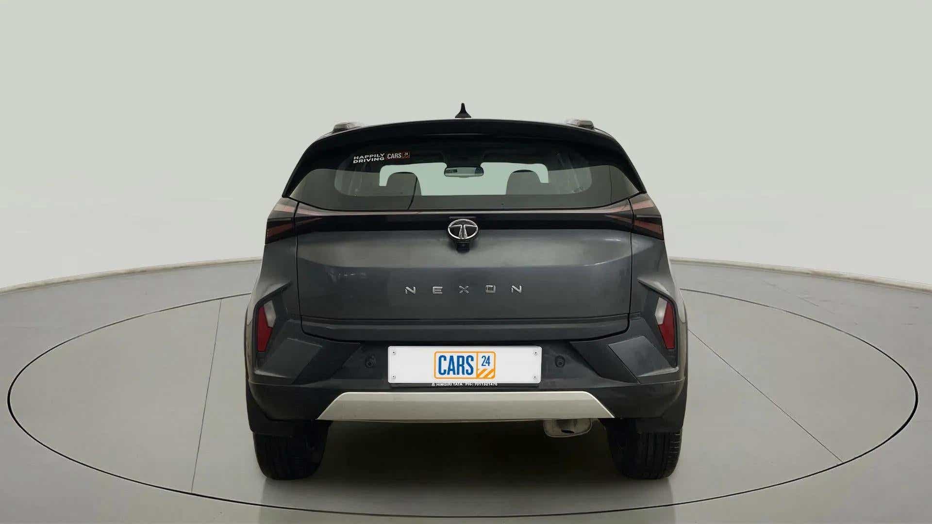Rear view of a tata nexon 2017-2023