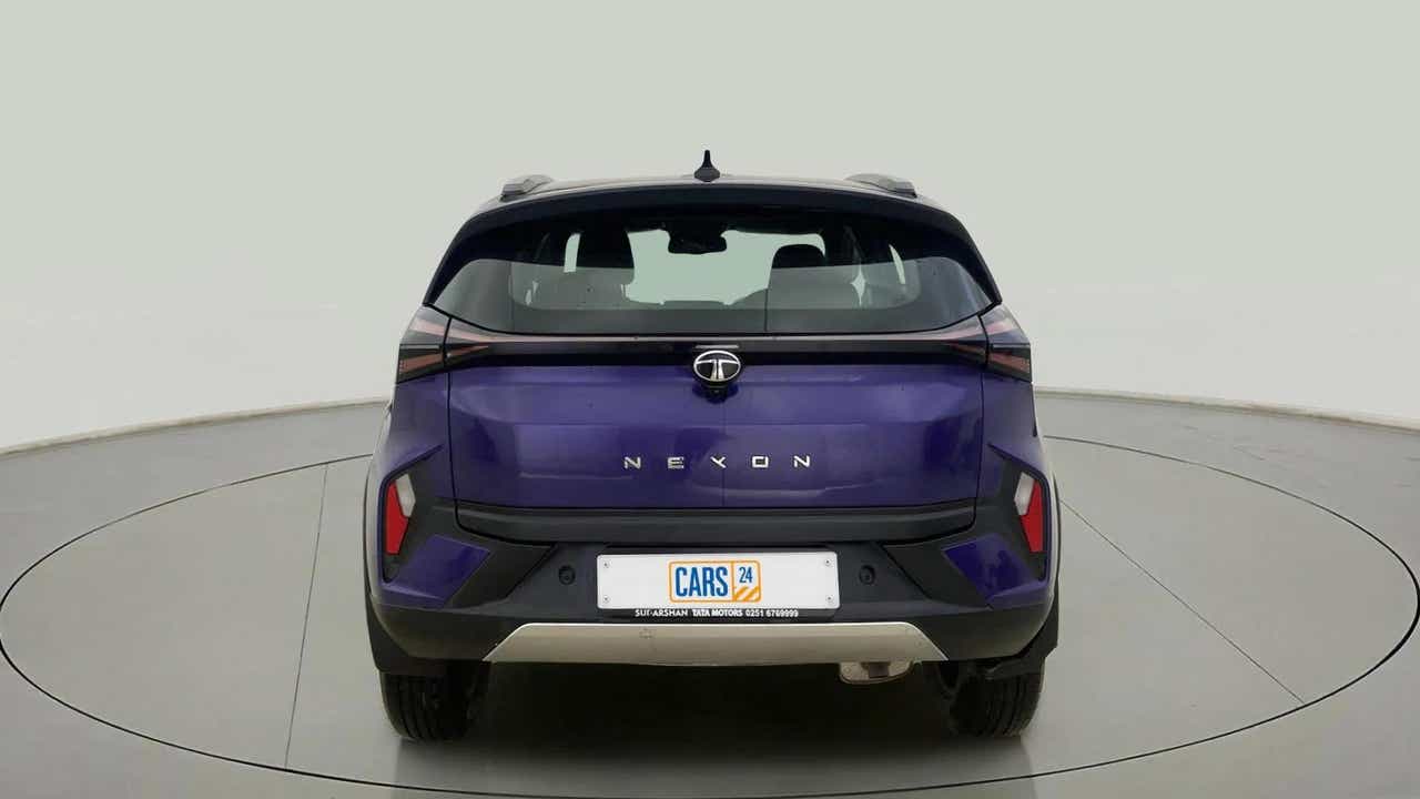 Rear view of a Tata Nexon