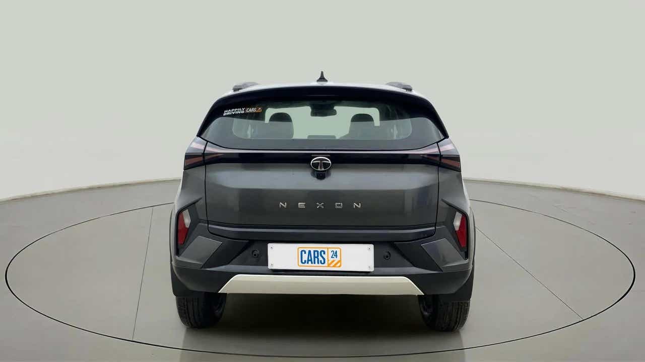 Rear view of a Tata Nexon