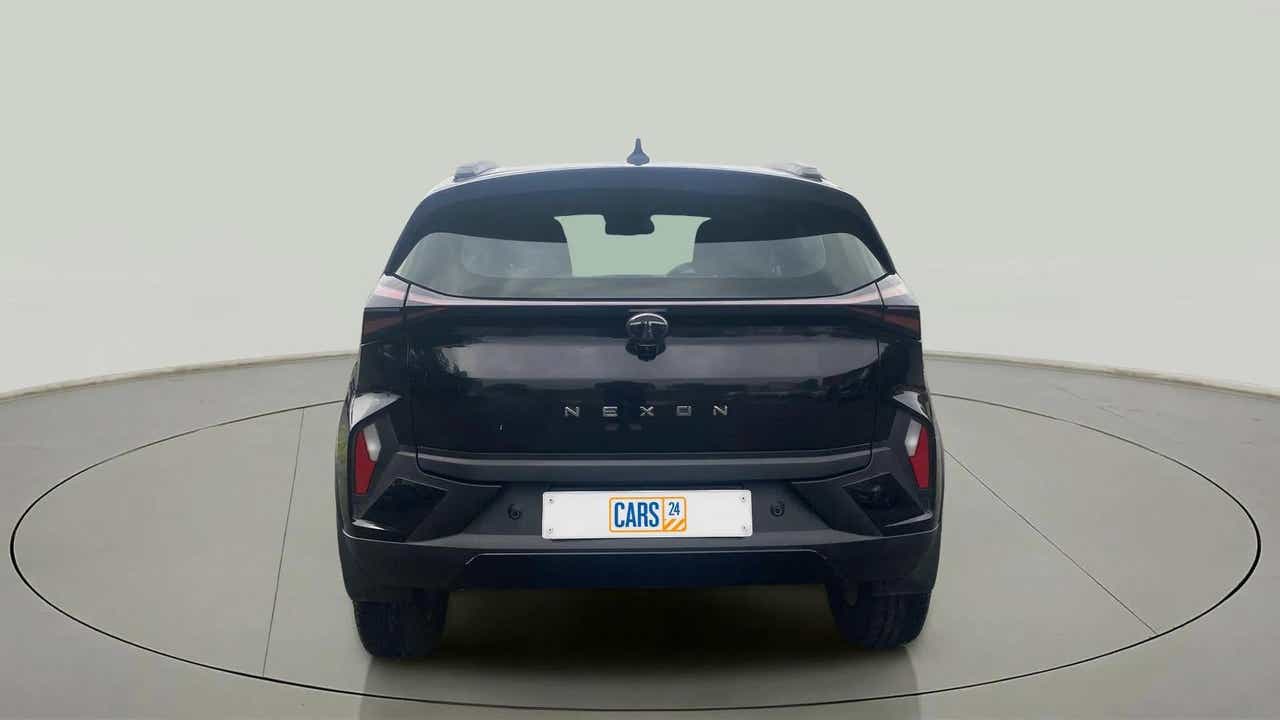 Rear view of a Tata Nexon