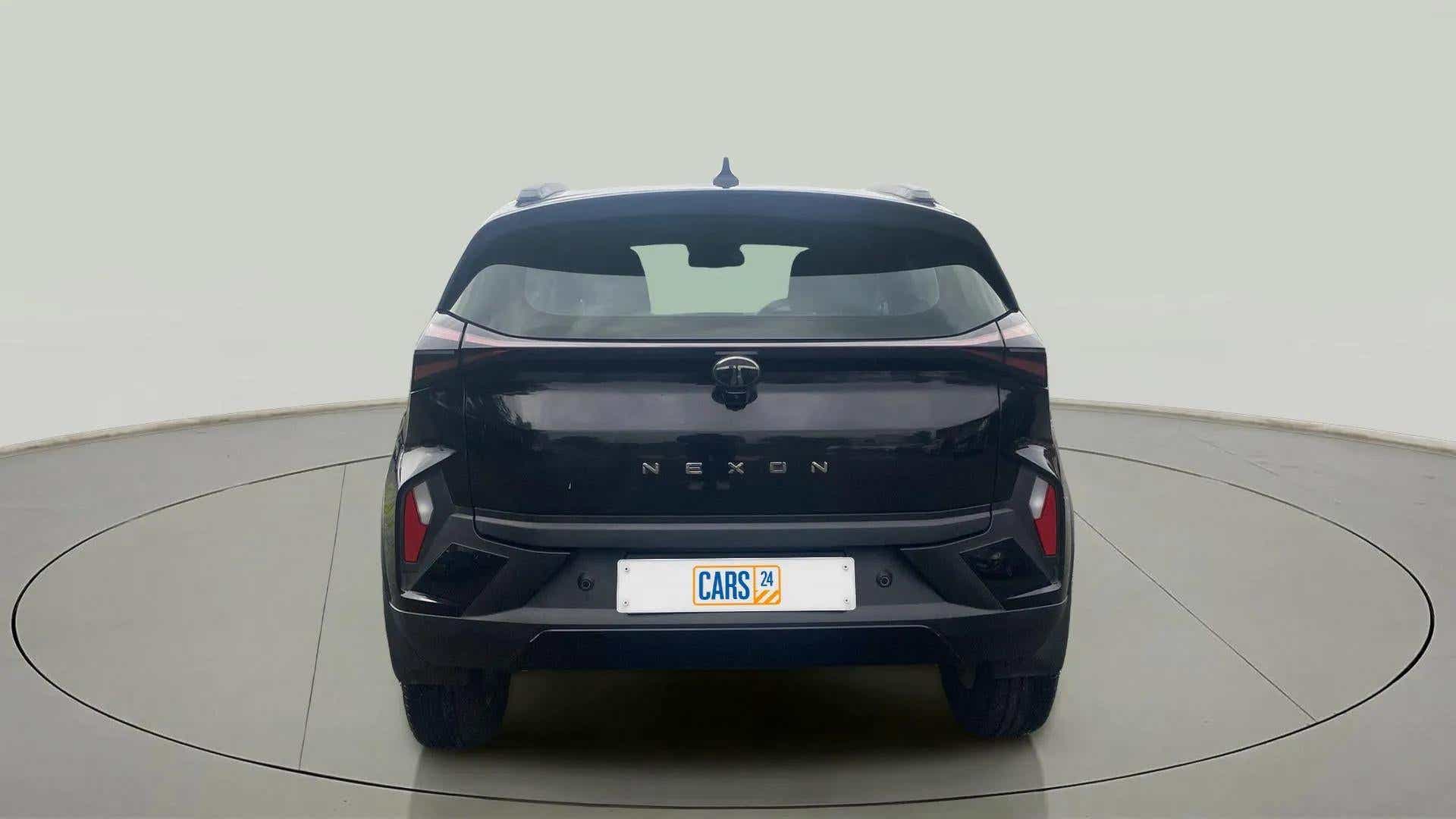 Rear view of a Tata Nexon