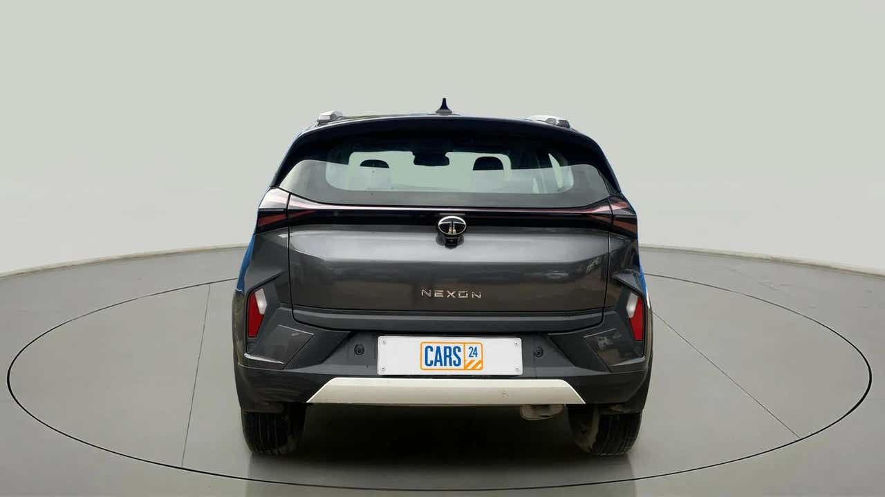 Rear view of a Tata Nexon