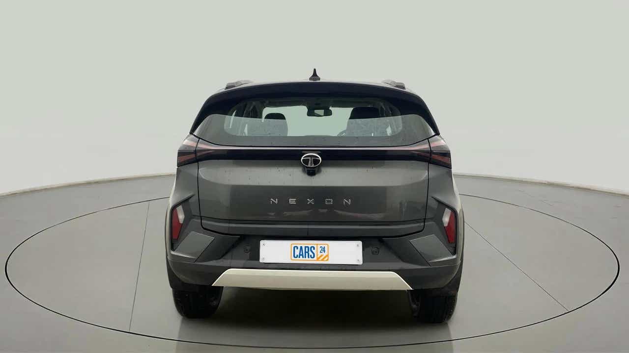 Rear view of a Tata Nexon