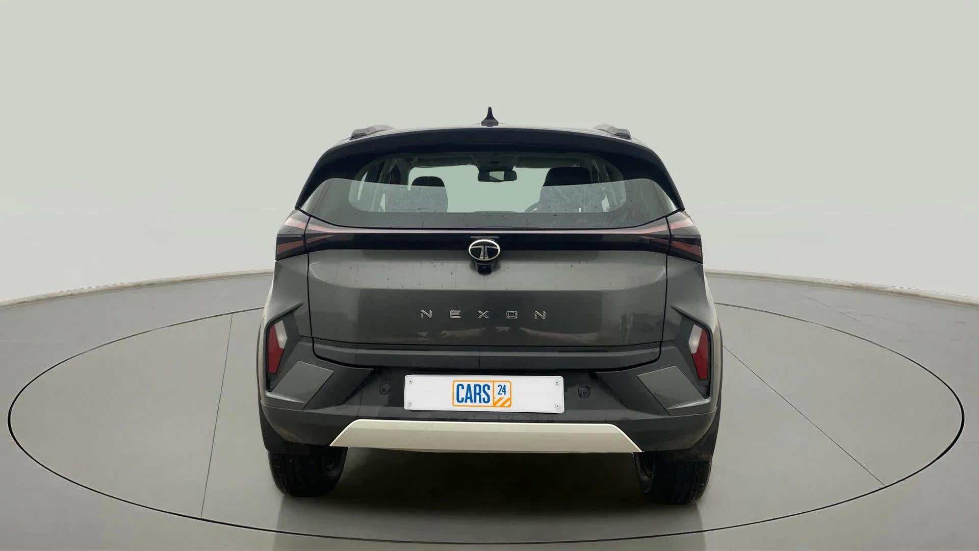 Rear view of a Tata Nexon