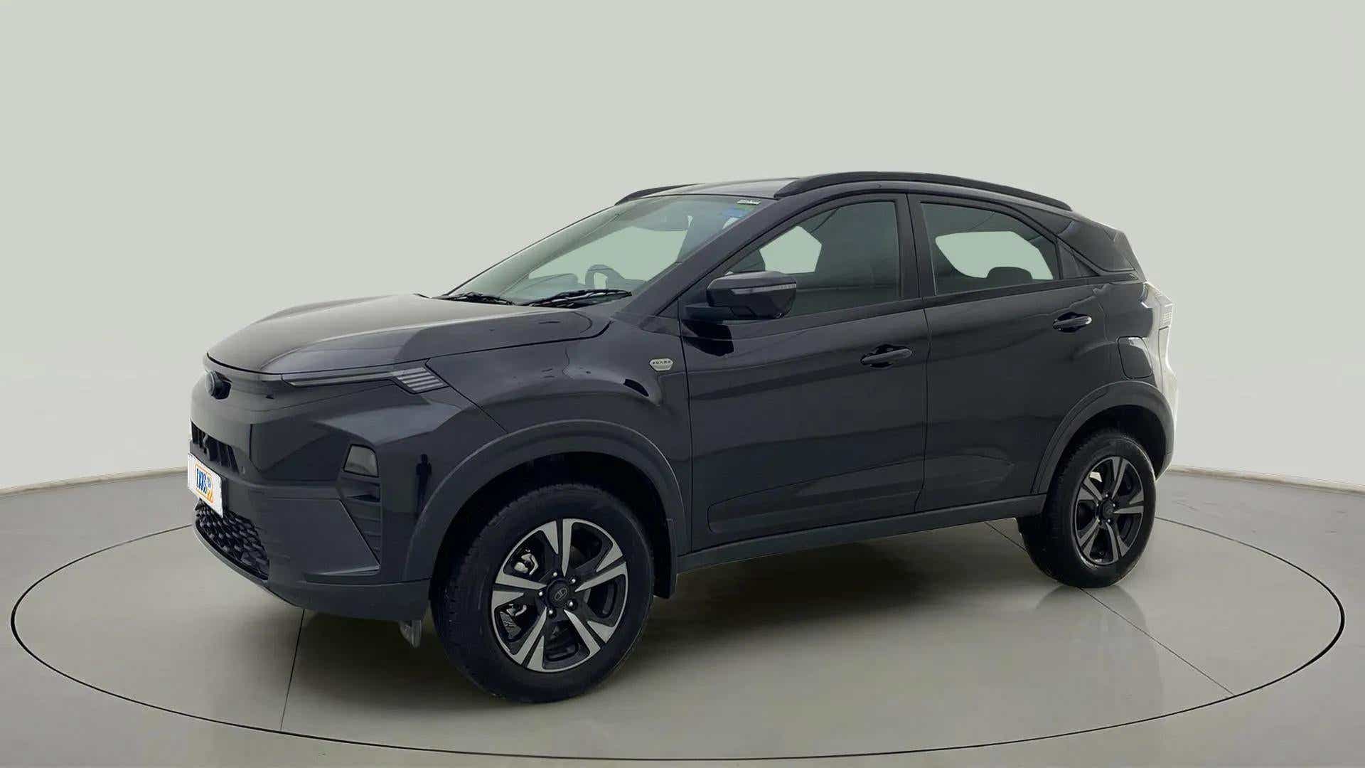 Front three-quarter view of a Tata Nexon