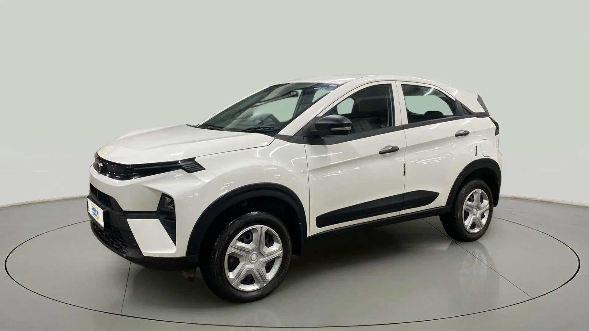 Front three-quarter view of a Tata Nexon