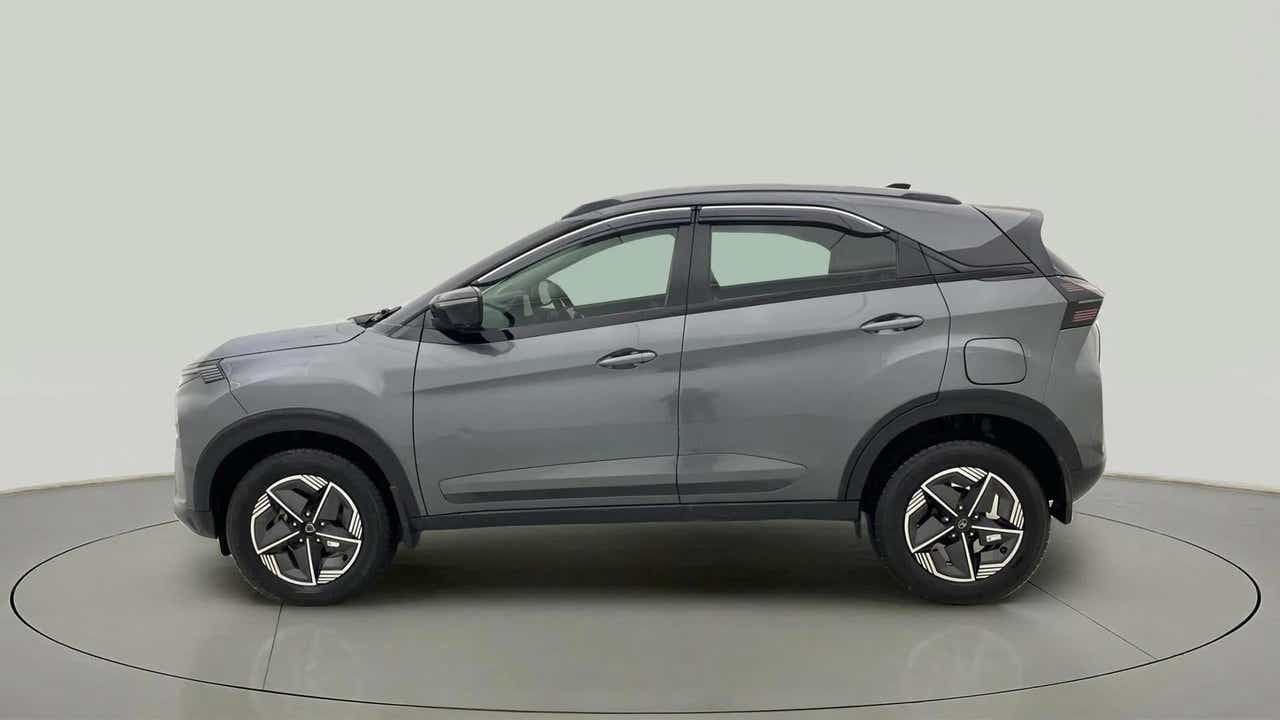 Side view of a Pure Grey Tata Nexon