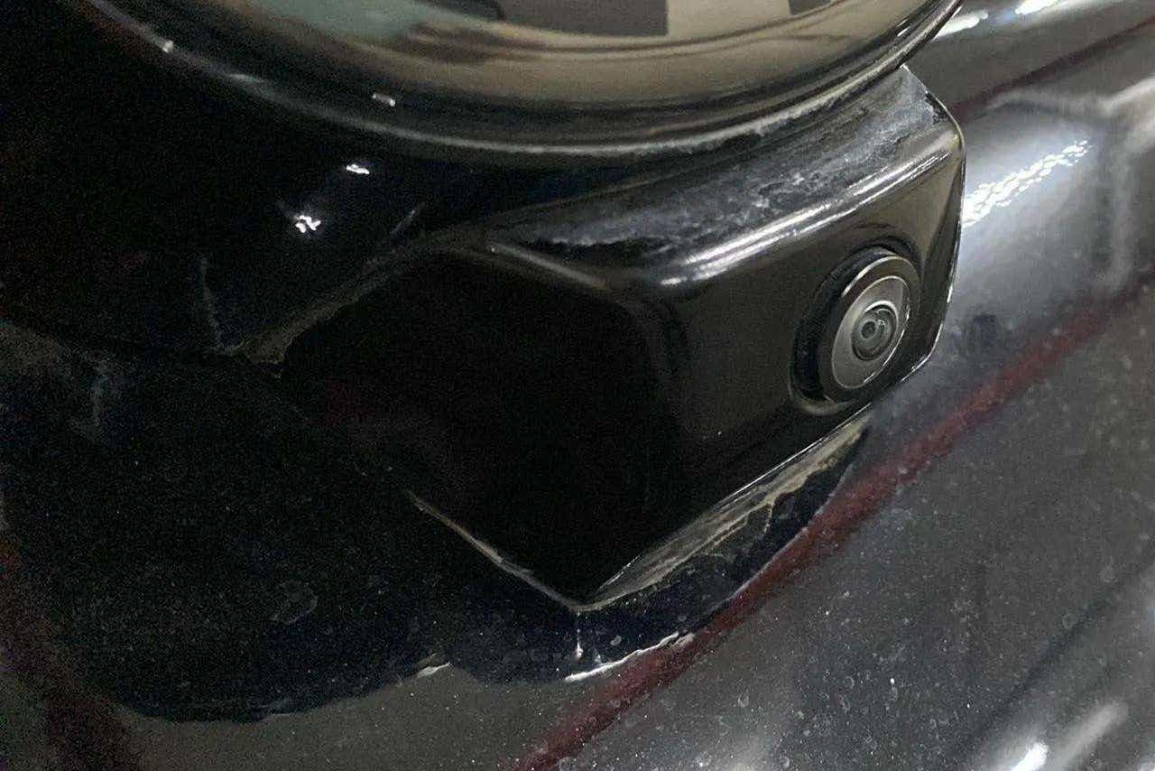 Close-up of a Tata Nexon rear camera
