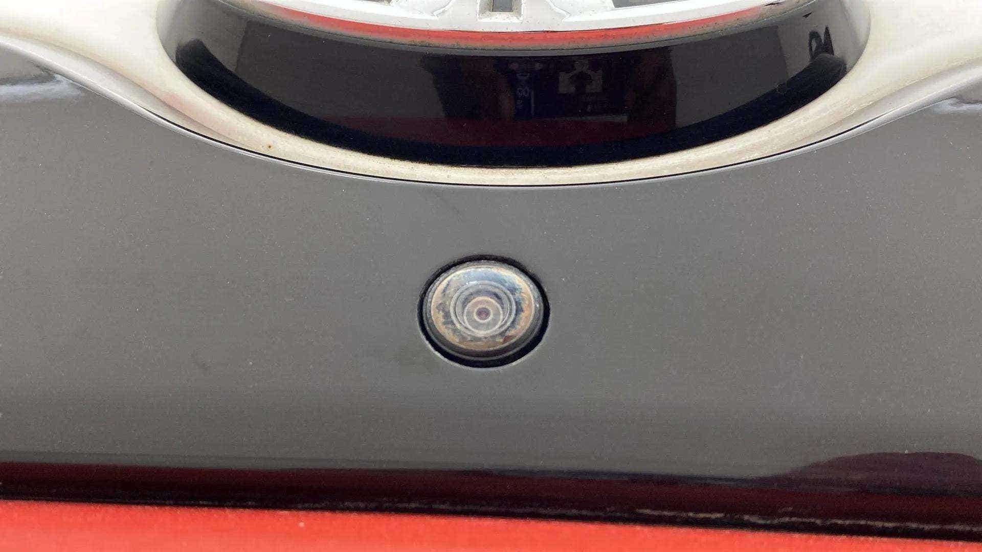 Close-up of a rear camera on a Tata Nexon 2017-2023