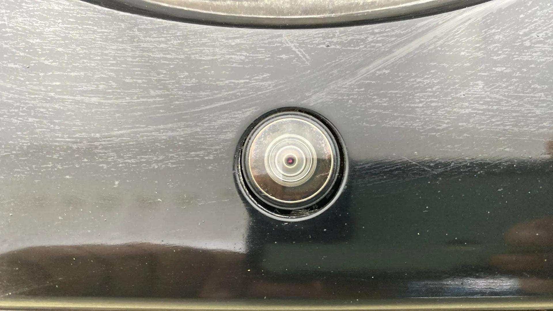 Close-up of a rear camera on a Tata Nexon 2017-2023