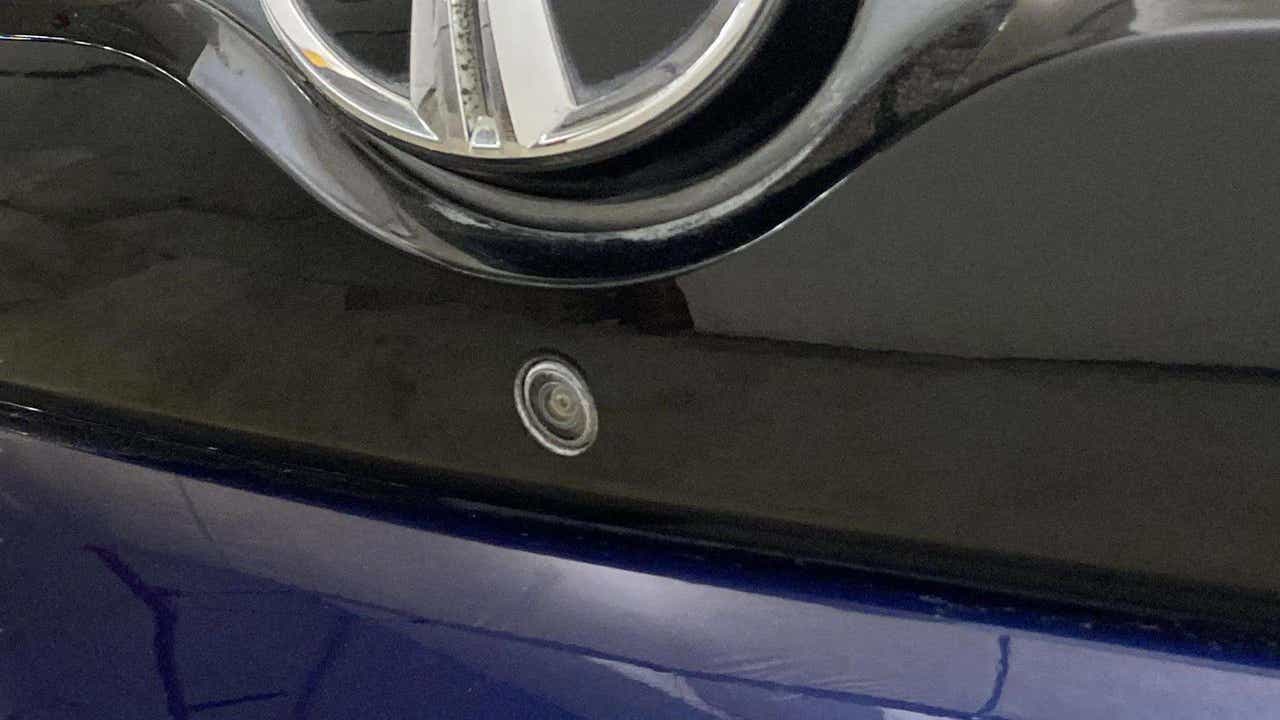 Rear camera close-up of a Tata Nexon 2017-2023
