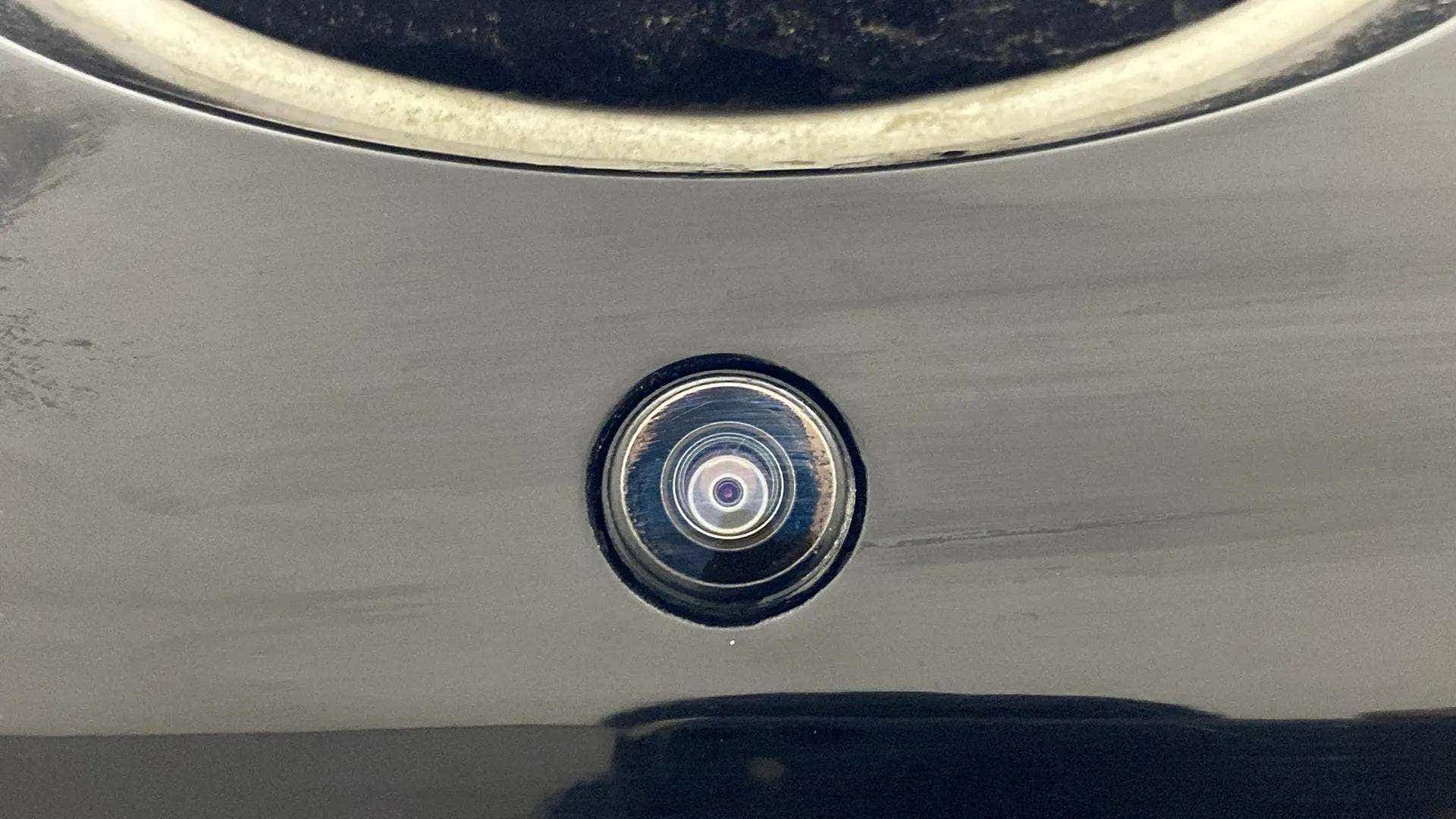Close-up of a rear camera of a Tata Nexon 2017-2023