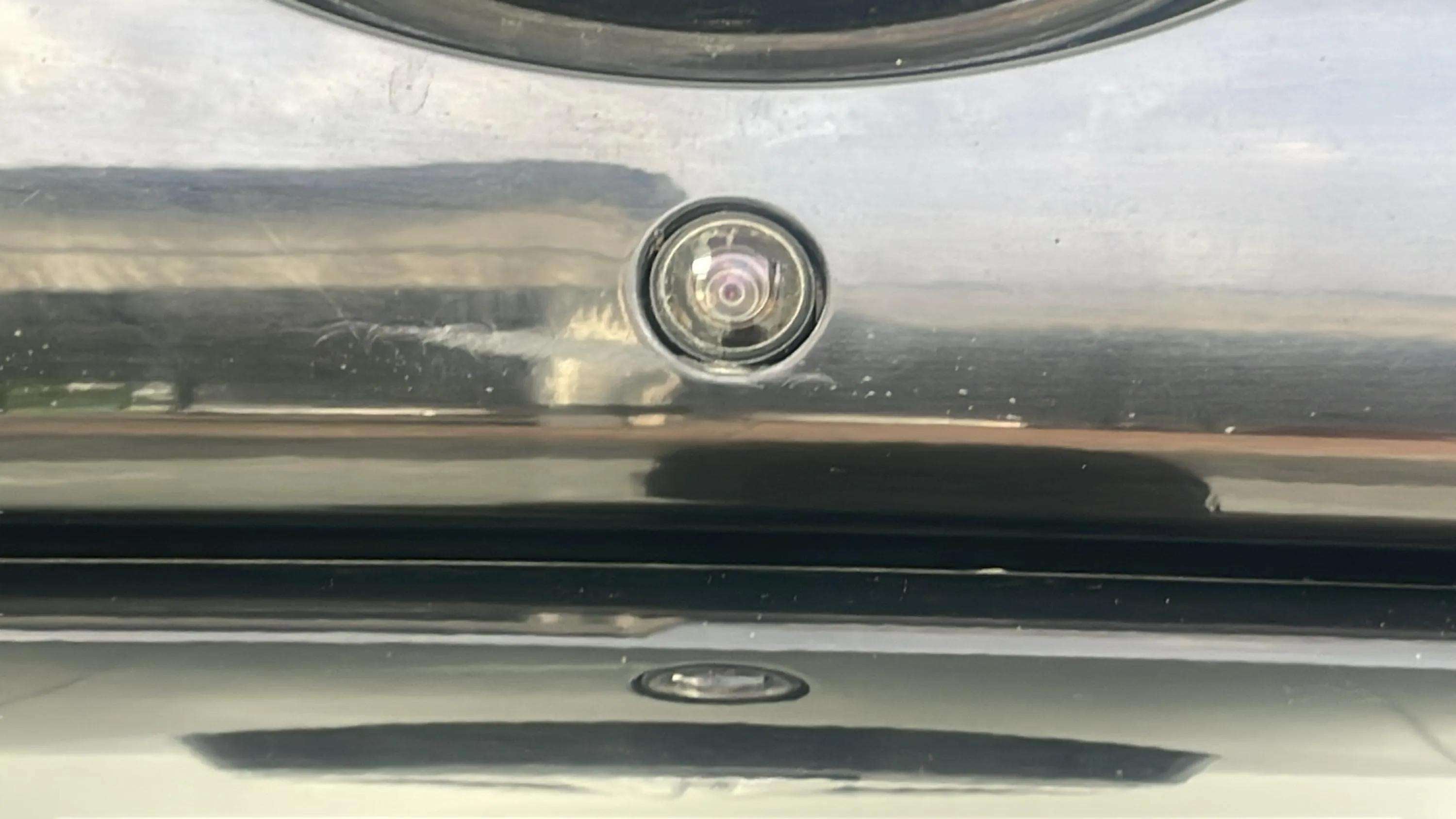 Close-up of a reverse camera on a Tata Nexon 2017-2023
