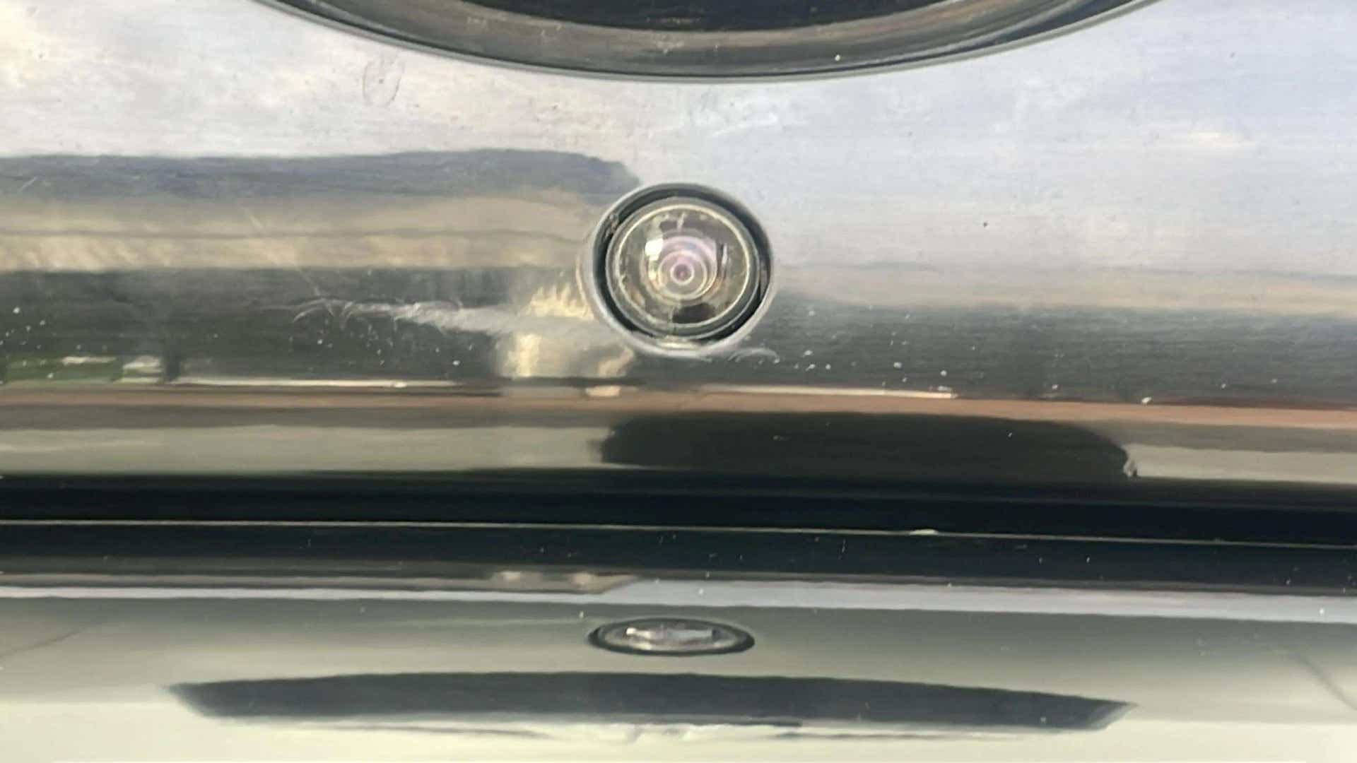 Close-up of a reverse camera on a Tata Nexon 2017-2023