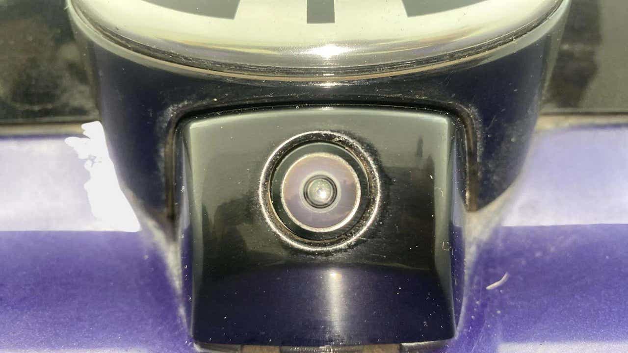 Close-up of a rear camera on a Tata Nexon