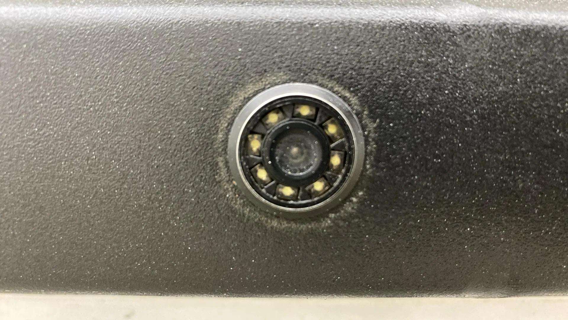 Rear parking camera close-up of a Tata Nexon 2017-2023