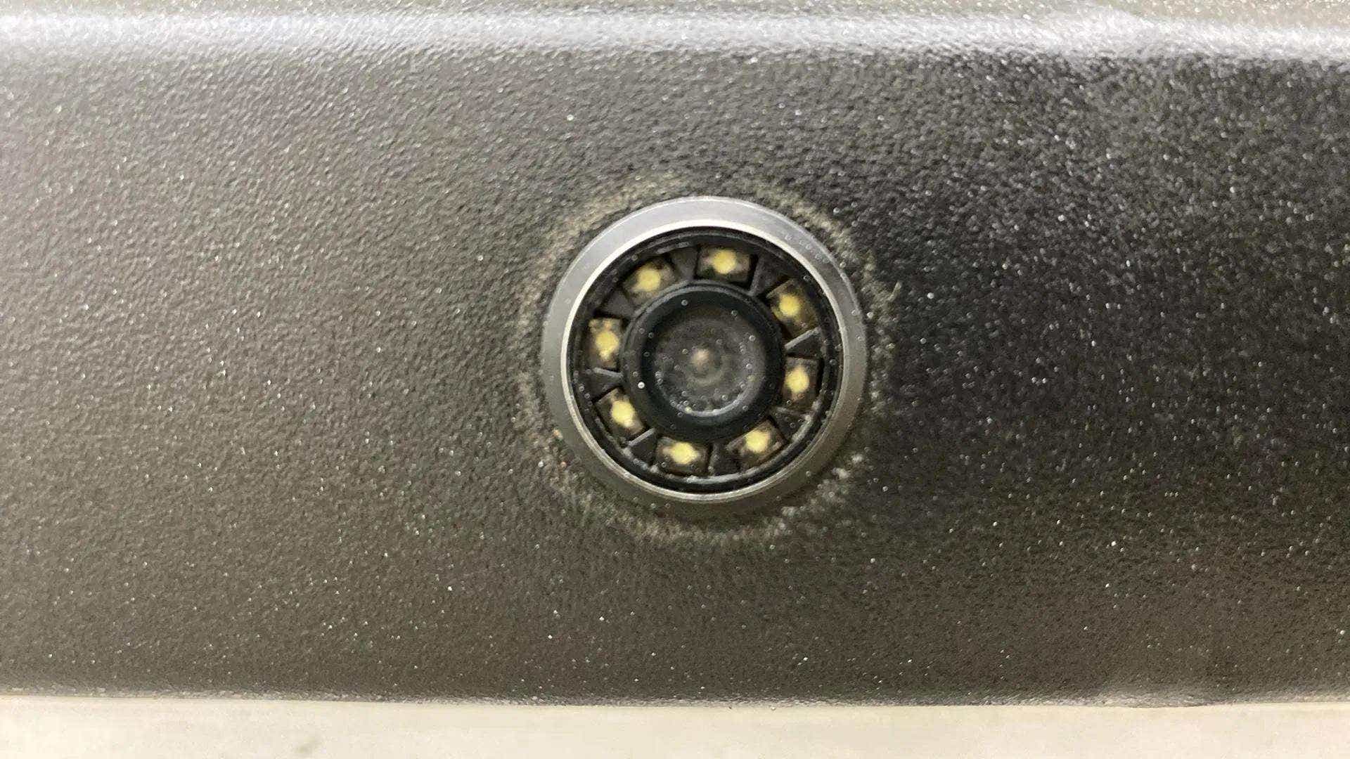Rear parking camera close-up of a Tata Nexon 2017-2023