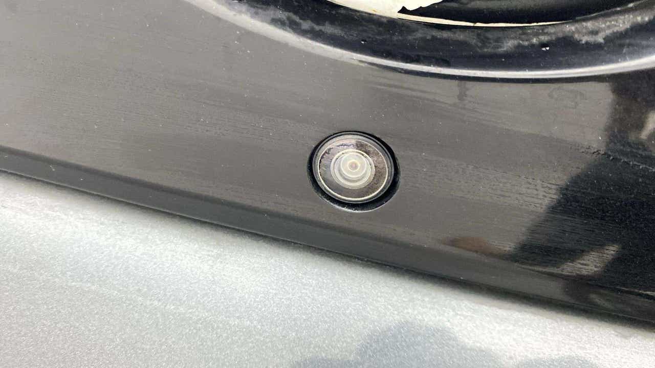 Close-up of a rear camera of a Tata Nexon 2017-2023