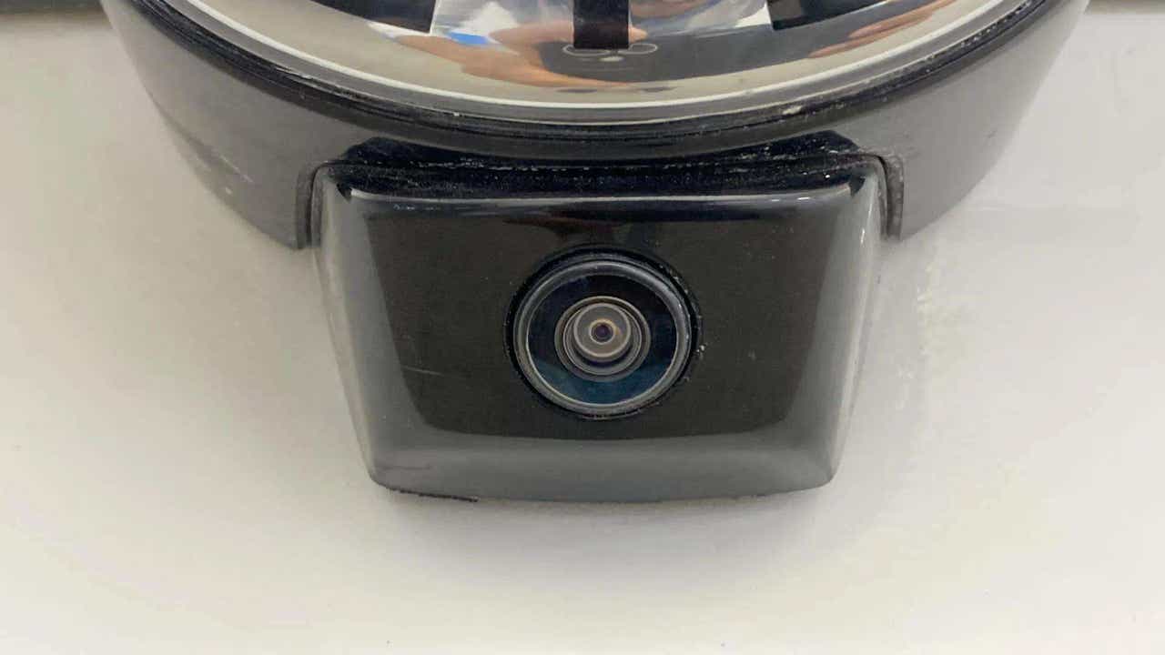 Close-up of a front camera on a Tata Nexon