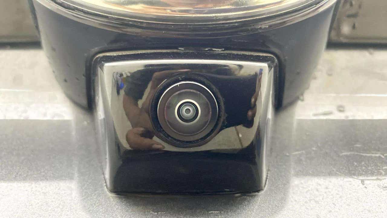 Close-up view of a Tata Nexon reverse camera.