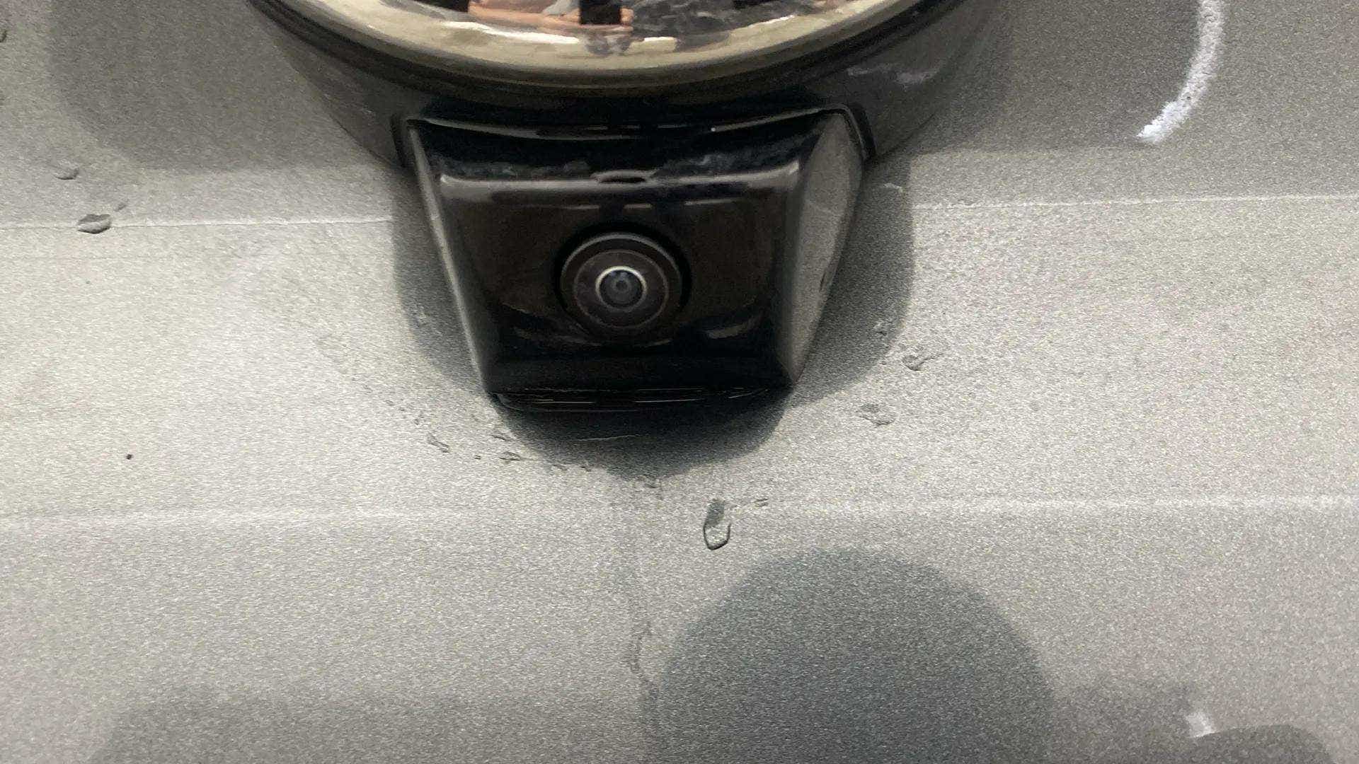 Close-up of a front camera on a Tata Nexon