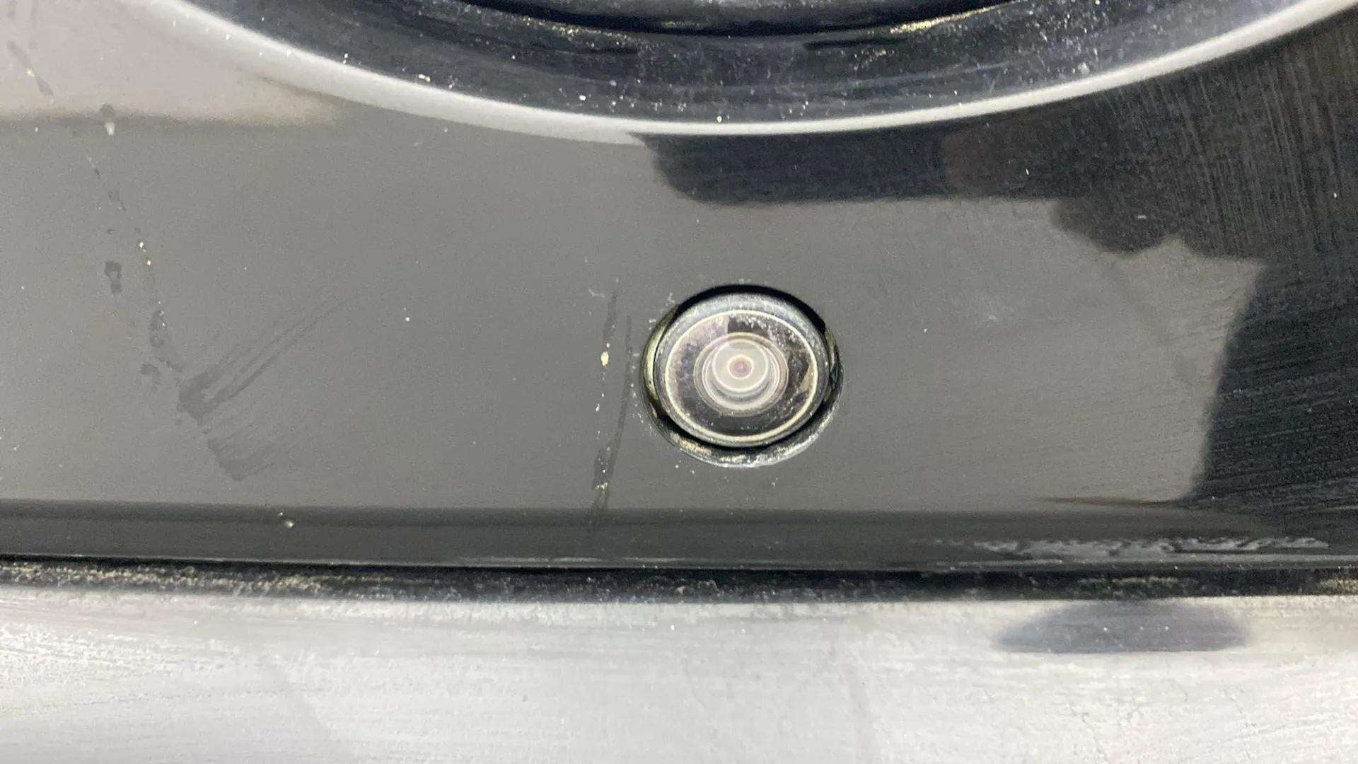 Close-up of a rear camera of a Tata Nexon 2017-2023