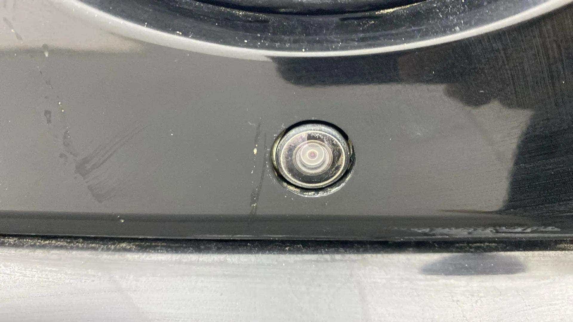 Close-up of a rear camera of a Tata Nexon 2017-2023