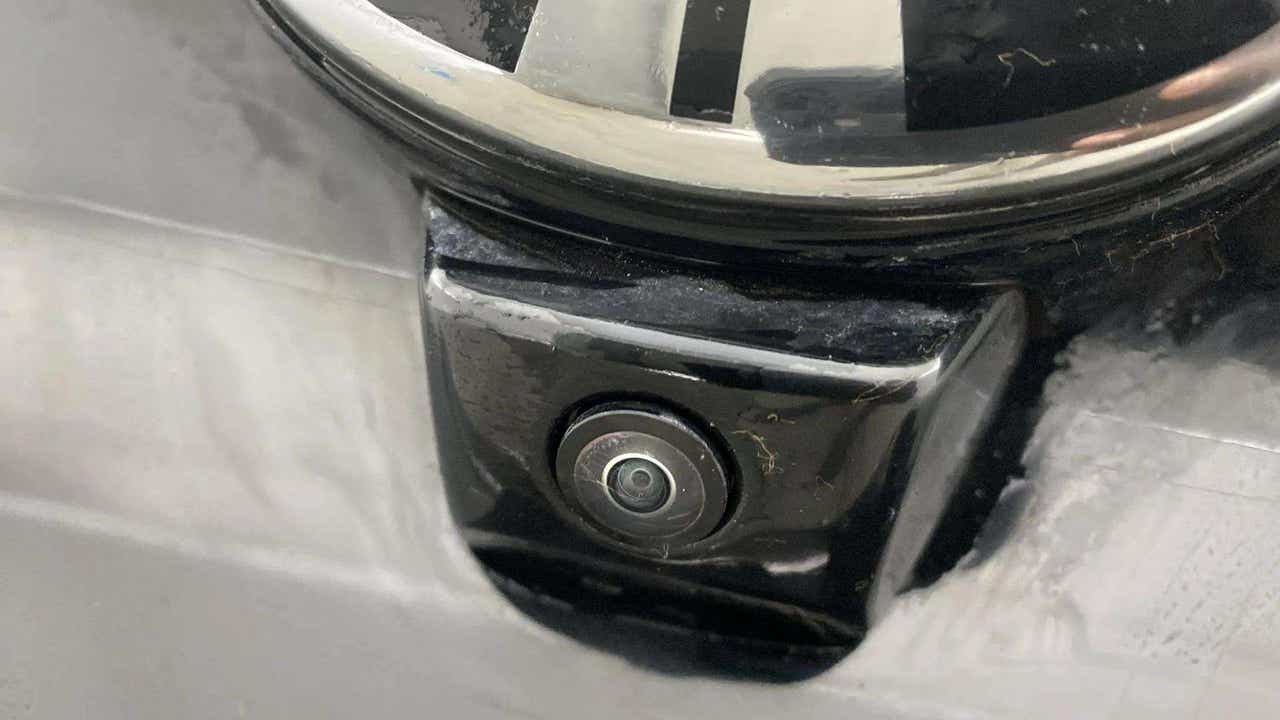 Close-up of a front camera of a Tata Nexon