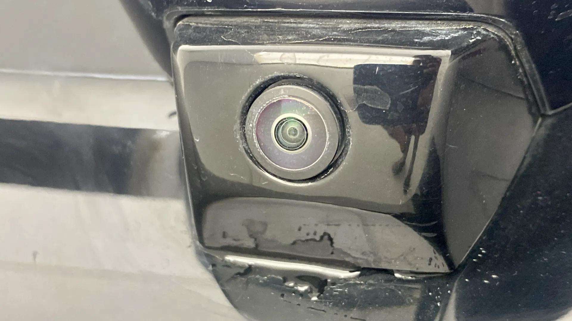 Close-up of a reverse camera on a Tata Nexon