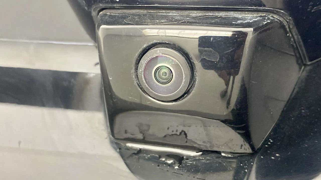 Close-up of a reverse camera on a Tata Nexon