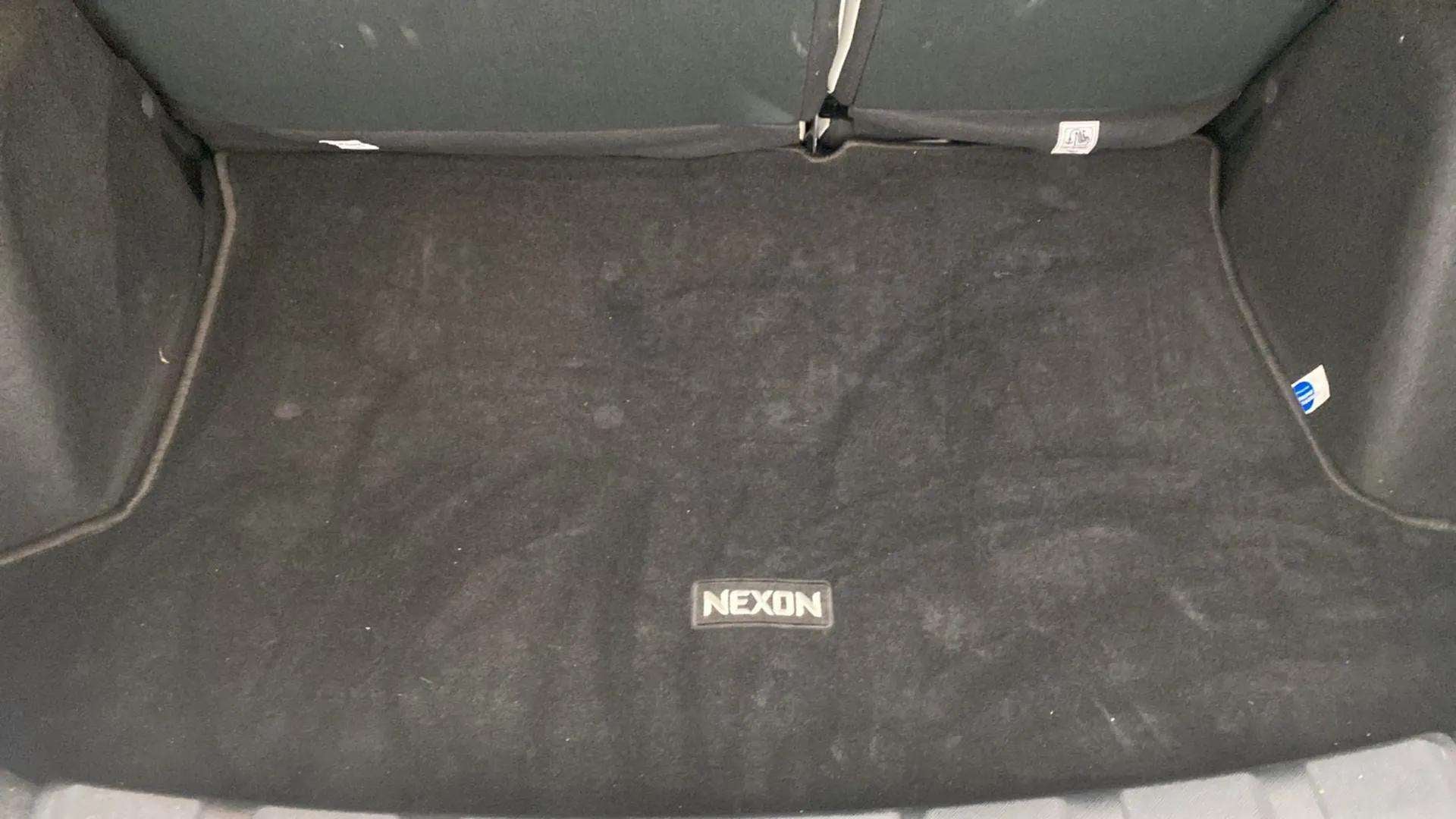 Boot space view of a Tata Nexon 2017-2023