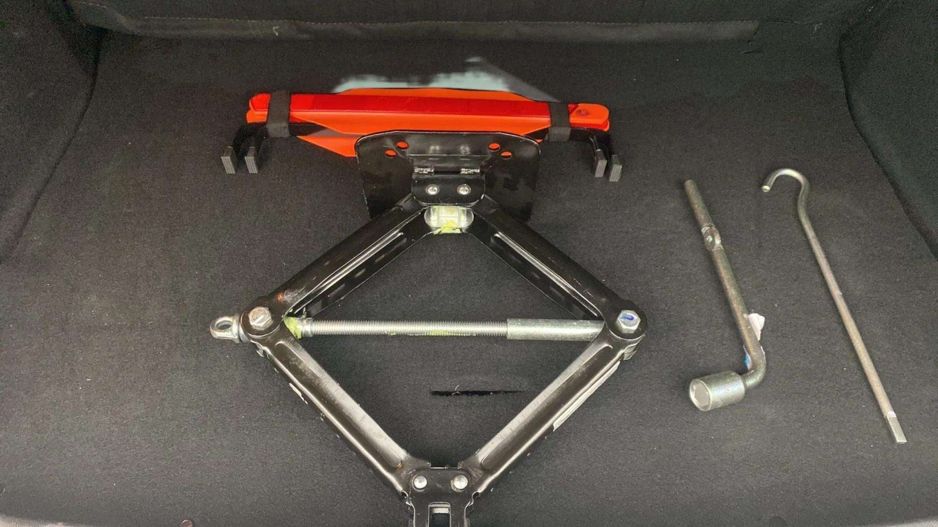 Toolkit and accessories in a Tata Nexon car