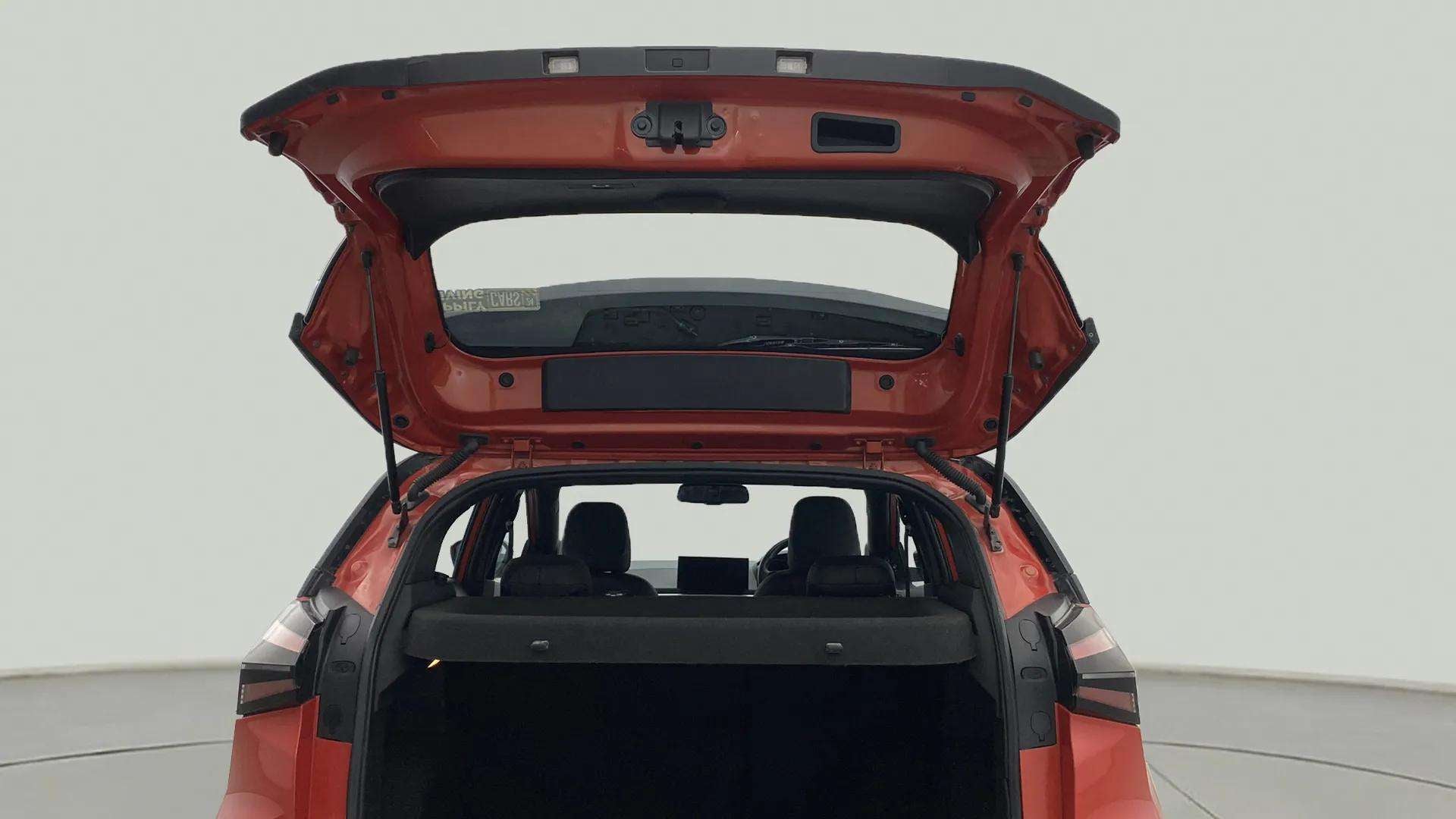 Boot space view of a Flame Red Tata Nexon 2017-2023