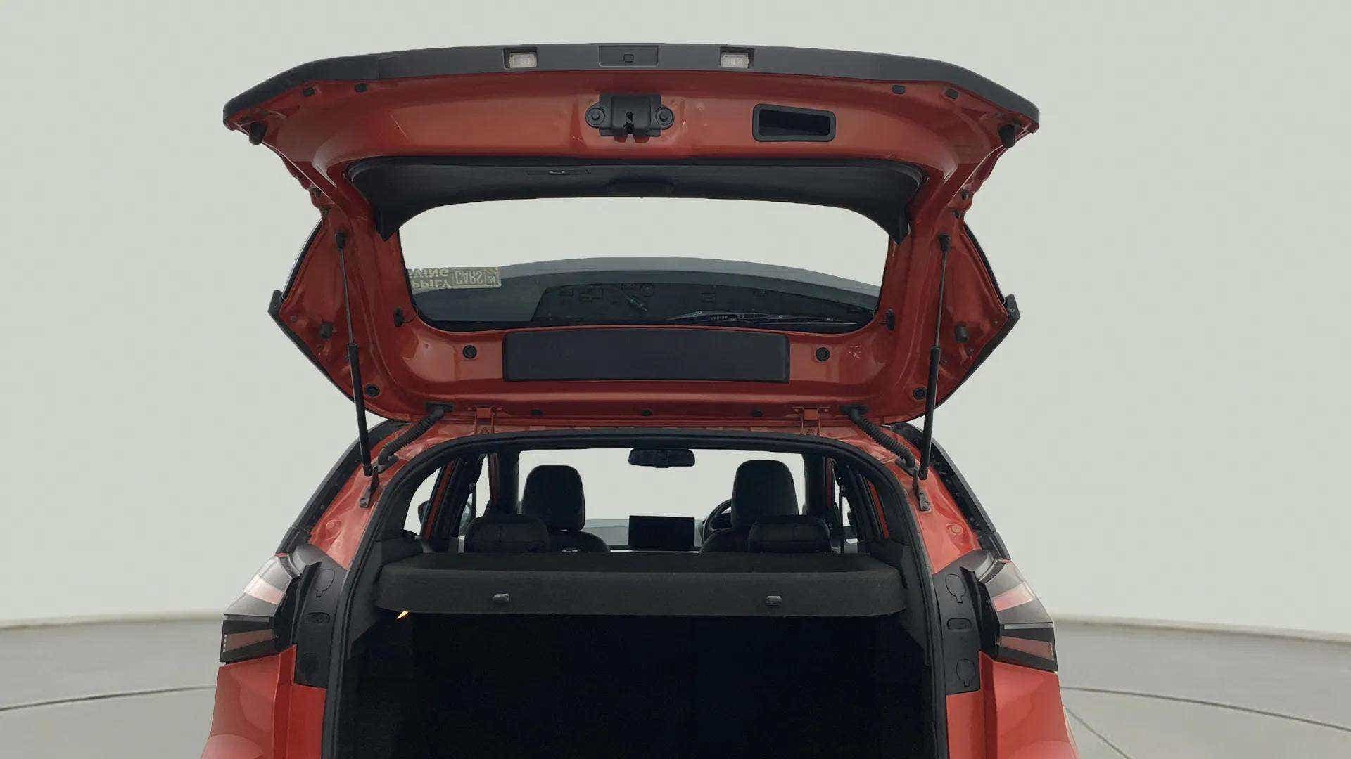 Boot space view of a Flame Red Tata Nexon 2017-2023