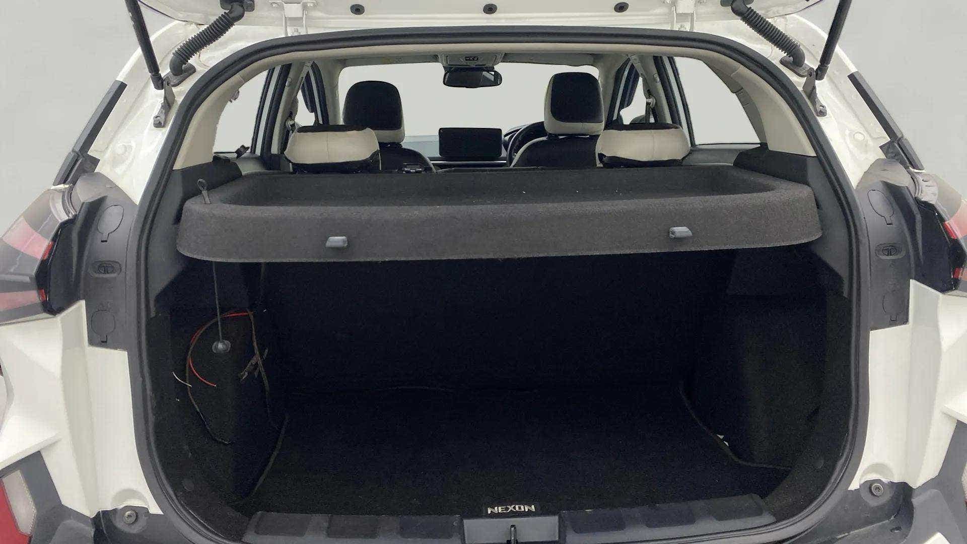 Boot space view of a Tata Nexon 2017-2023