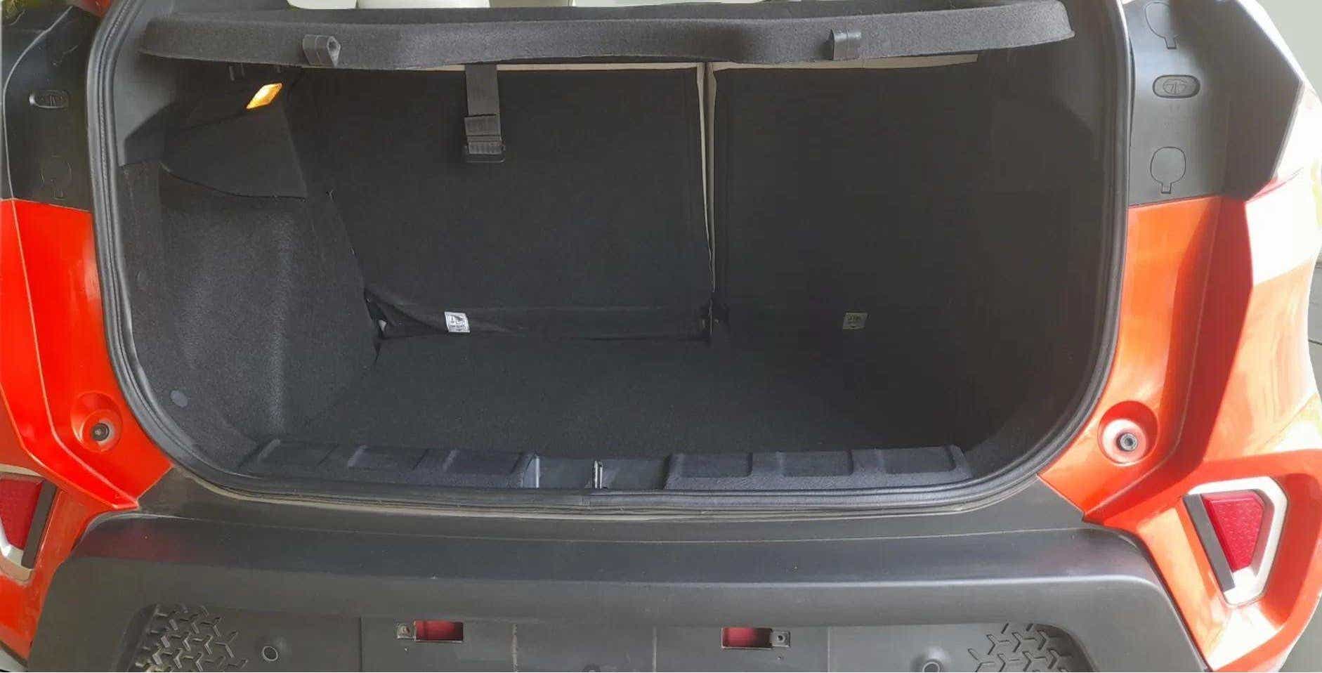 Boot space view of a Tata Nexon 2017-2023