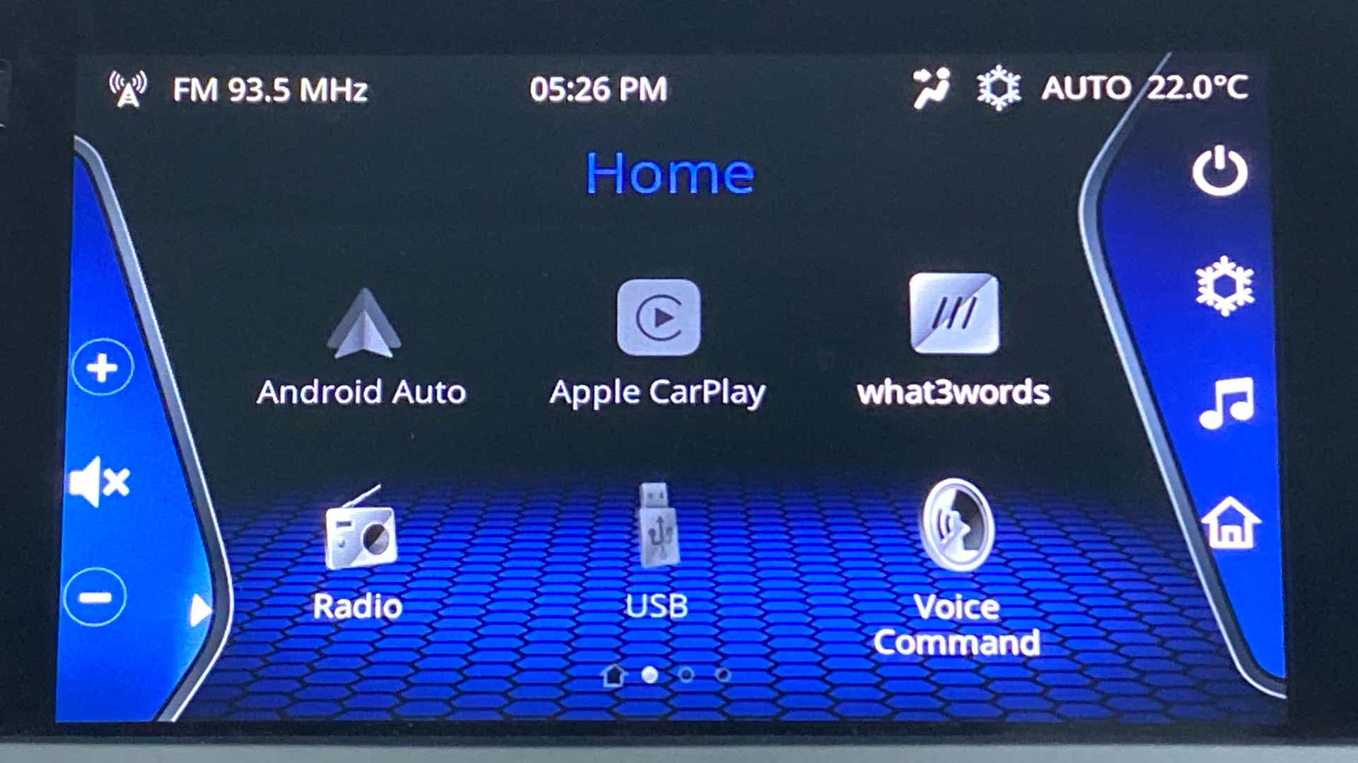 Infotainment screen of a Tata Nexon 2017-2023