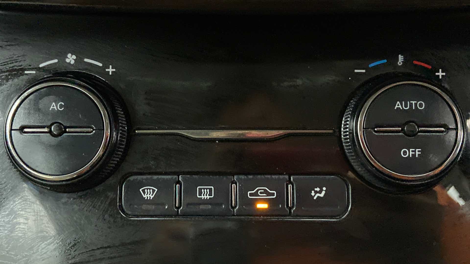 Air conditioning control panel of a Tata Nexon 2017-2023