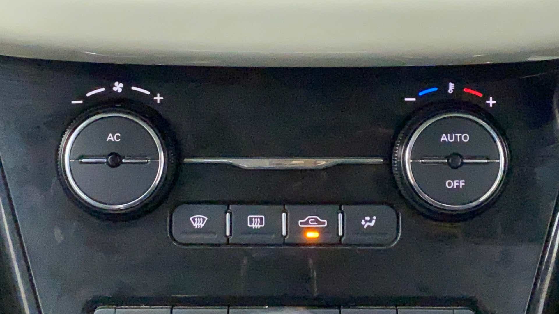 Air conditioning control panel of a Tata Nexon 2017-2023