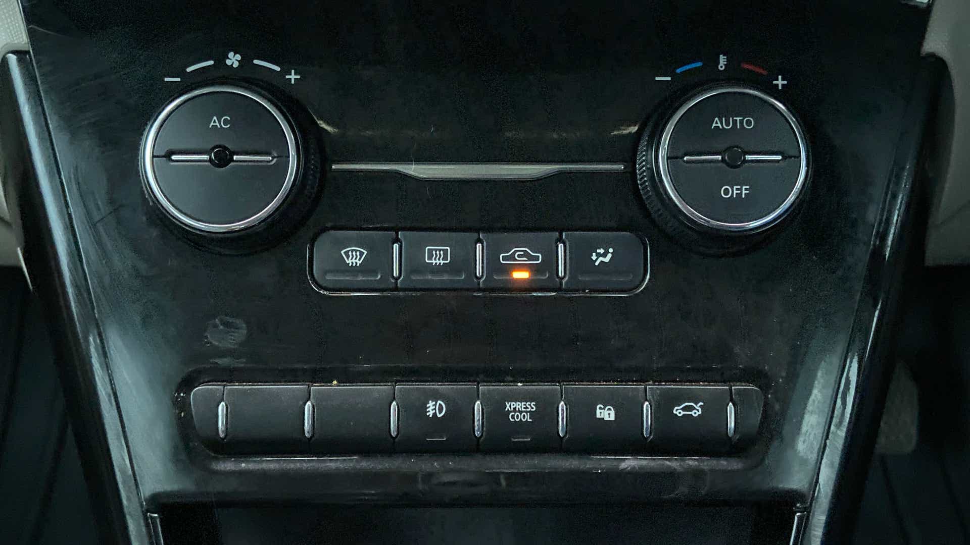 Dashboard climate control panel of a Tata Nexon 2017-2023