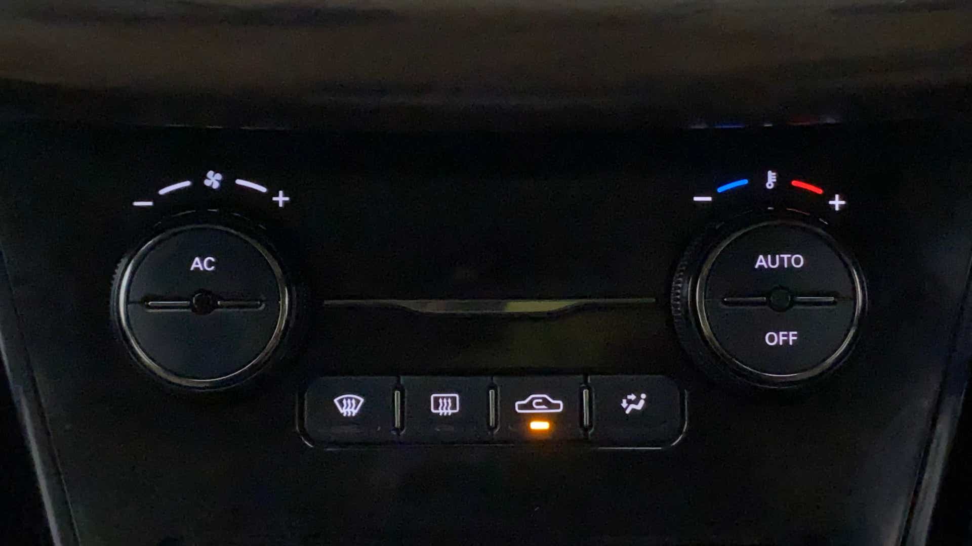 Dashboard climate control panel of a Tata Nexon 2017-2023